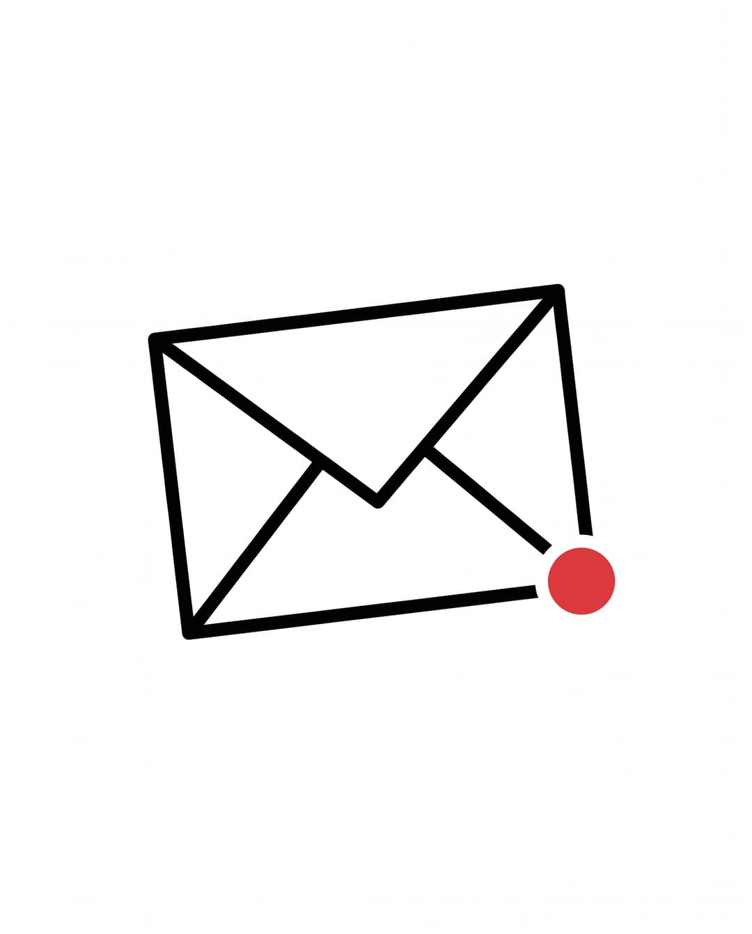 Envelope with a red wax seal in the corner — email.